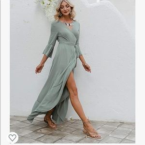 Women’s long sleeve maxi dress